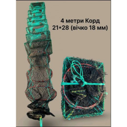 Раколовка "Wolf Fish №3" - 4 м (21*28) корд яч-18мм Раколовка "Wolf Fish №3" - 4 м (21*28) корд яч-18мм