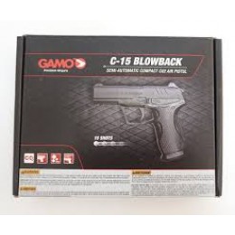 6111390-P Пневматичний пістолет Gamo C-15 Blowback BB'S 6111390-P Пневматичний пістолет Gamo C-15 Blowback BB'S